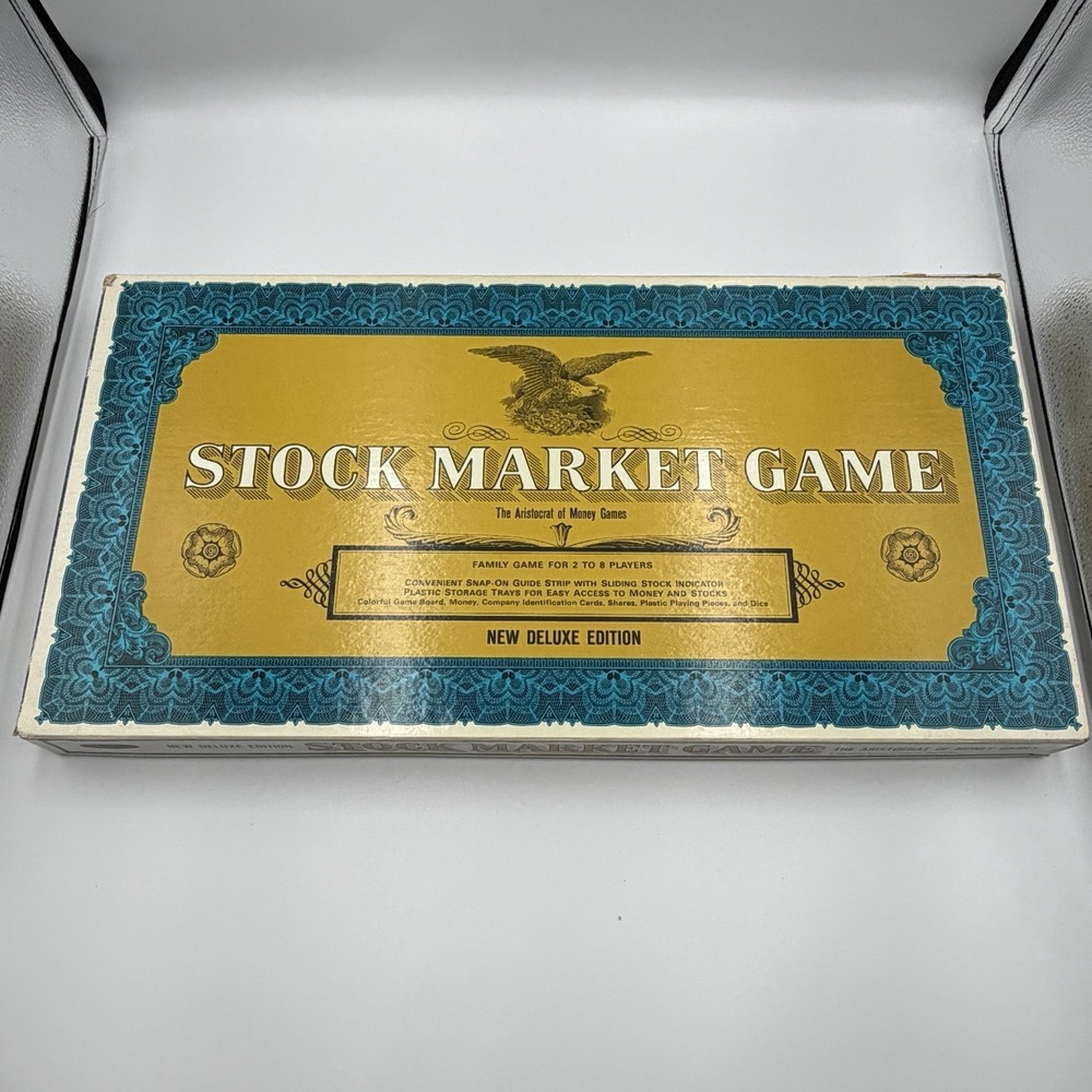 Vintage 1968 Whitman Stock Market Board Game New Deluxe Edition